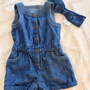 Tommy Hilfiger Nautical Blue Kids Romper